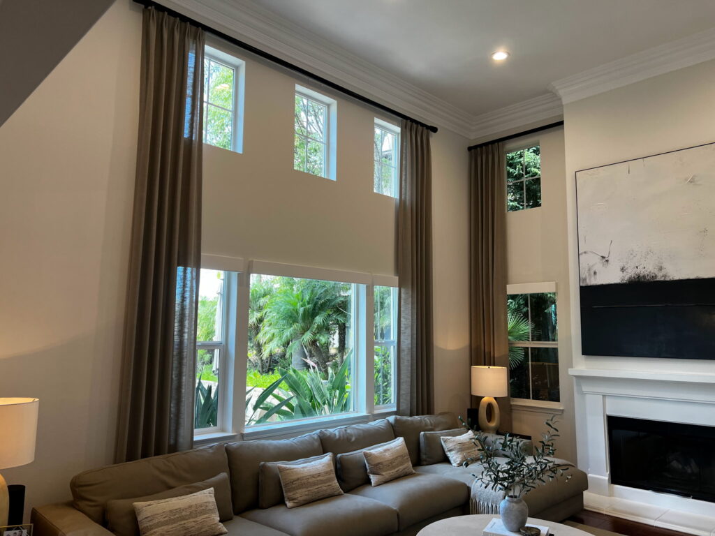 Drapery for High Ceilings — elegance that reaches every window.